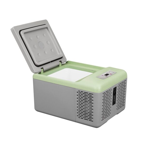 C9PT Mini Portable Freezer, 12 Volt Car Refrigerator, 10 Quart Fast Cooling, with 12/24V DC and 100-240V AC for Outdoor, Camping, RV, Truck, Boat