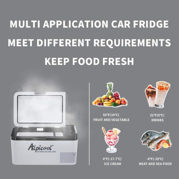 P18 Portable Fridge 12 Volt Car Refrigerator 19 Quart Freezer for Fishing, Camping, RV, Truck, Boat-12/24V DC - Image 10