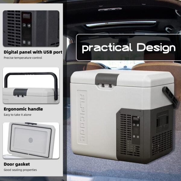 P18 Portable Fridge 12 Volt Car Refrigerator 19 Quart Freezer for Fishing, Camping, RV, Truck, Boat-12/24V DC - Image 19