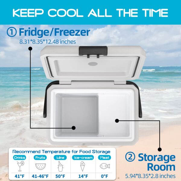 P18 Portable Fridge 12 Volt Car Refrigerator 19 Quart Freezer for Fishing, Camping, RV, Truck, Boat-12/24V DC - Image 20