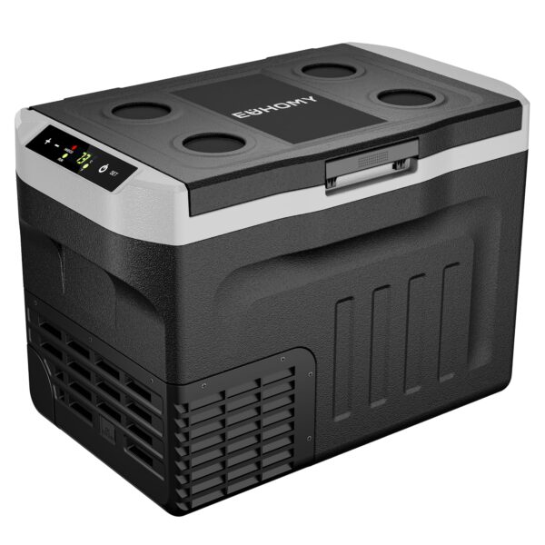 12 Volt Refrigerator, 32QT(30L) 12V Cooler, Compressor Electric Cooler -4℉~68℉, 12V Fridge 12/24V DC 110-240V AC, Portable Freezer for Camping, Travel, Truck, Home
