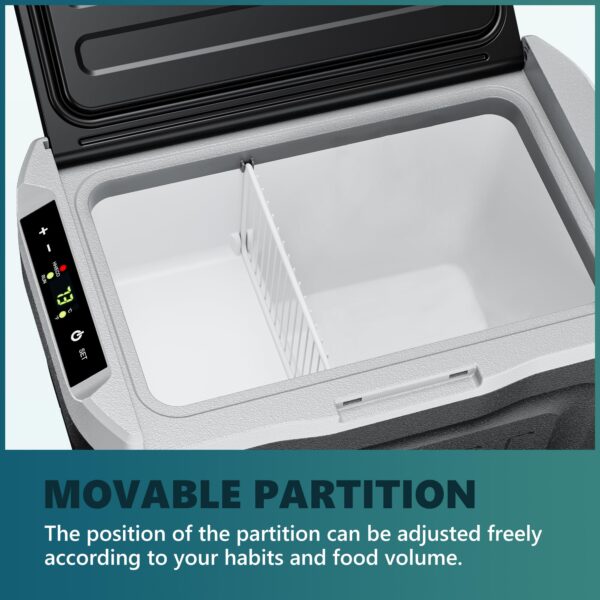 12 Volt Refrigerator, 32QT(30L) 12V Cooler, Compressor Electric Cooler -4℉~68℉, 12V Fridge 12/24V DC 110-240V AC, Portable Freezer for Camping, Travel, Truck, Home - Image 3