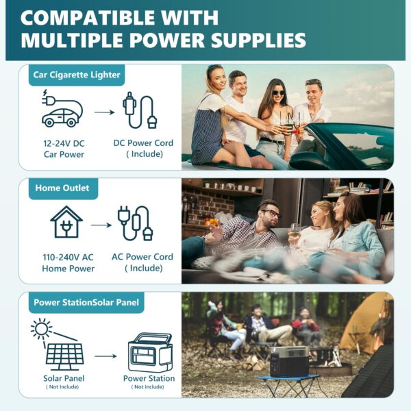 12 Volt Refrigerator, 32QT(30L) 12V Cooler, Compressor Electric Cooler -4℉~68℉, 12V Fridge 12/24V DC 110-240V AC, Portable Freezer for Camping, Travel, Truck, Home - Image 6