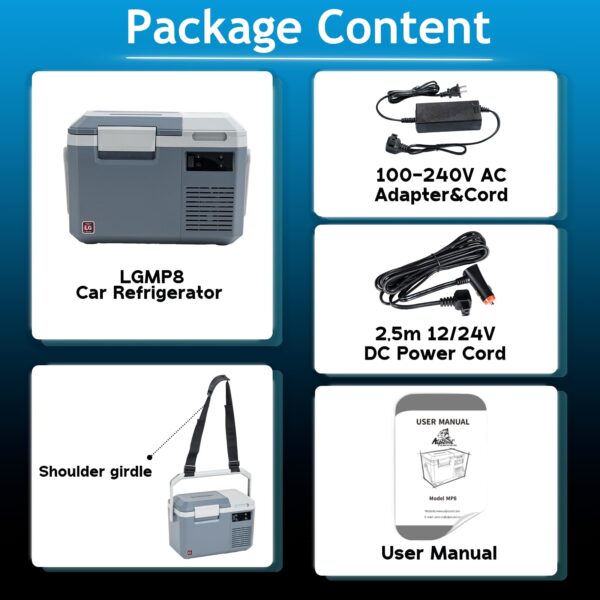 P18 Portable Fridge 12 Volt Car Refrigerator 19 Quart Freezer for Fishing, Camping, RV, Truck, Boat-12/24V DC - Image 6